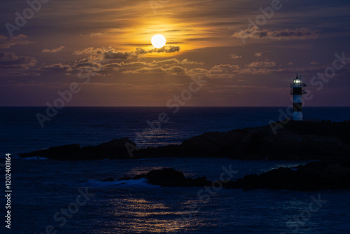 Obraz na płótnie First full moon of the year 2025, the wolf moon!...I can still hear the howls! w salonie