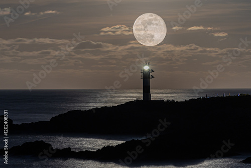 Obraz na płótnie First full moon of the year 2025, the wolf moon!...I can still hear the howls! w salonie