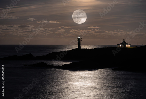 Obraz na płótnie First full moon of the year 2025, the wolf moon!...I can still hear the howls! w salonie