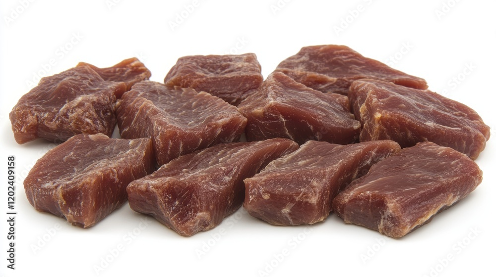 Fresh Raw Beef Cuts on White Background for Culinary Use Fresh Raw Beef Cuts on White Background for Culinary Use