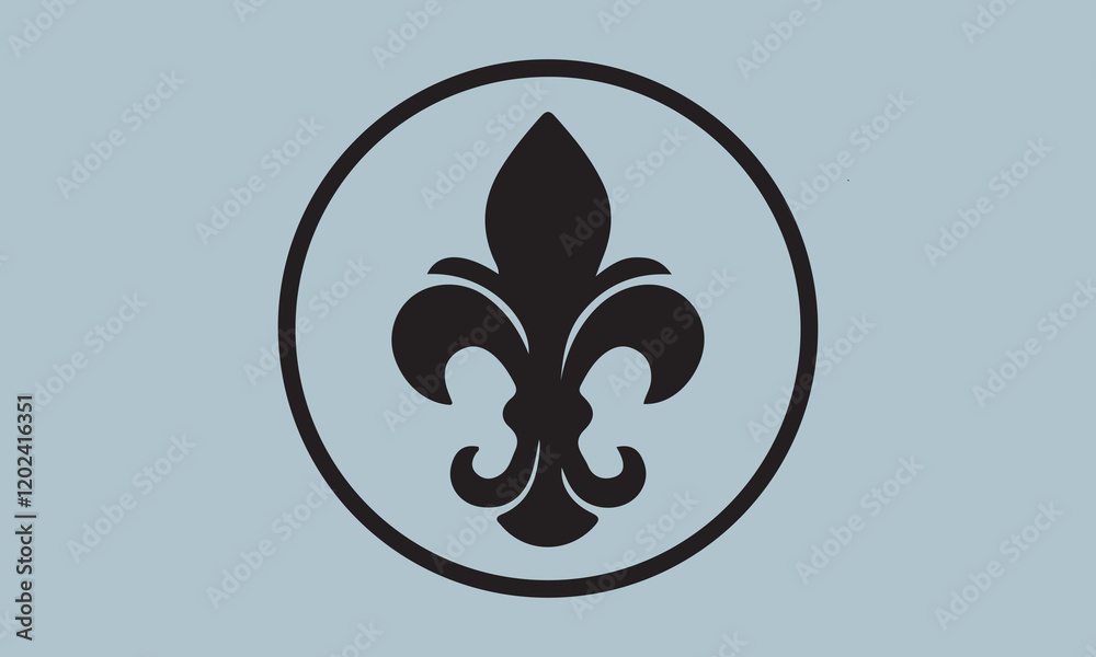 Heraldic symbol fleur de lis art vector illustration Hand drawn lettering phrase, Calligraphy t shirt design, Isolated on white background, Files for Cutting Cricut and Silhouette, EPS 10 Heraldic symbol fleur de lis art vector illustration Hand drawn lettering phrase, Calligraphy t shirt design, Isolated on white background, Files for Cutting Cricut and Silhouette, EPS 10