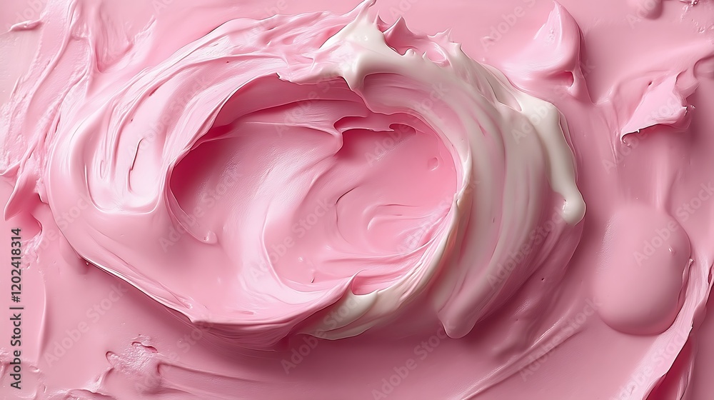 Swirled Pink Cream Abstract Texture Background Swirled Pink Cream Abstract Texture Background