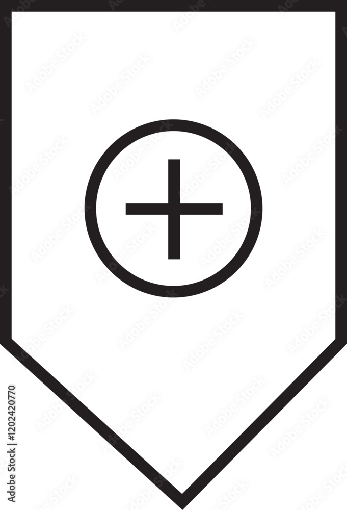Fototapeta premium Favourite and Bookmark line icon. Save icon, bookmark sign with label ribbon symbol. add to favorites icon button. Bookmark icon illustration isolated on white background.