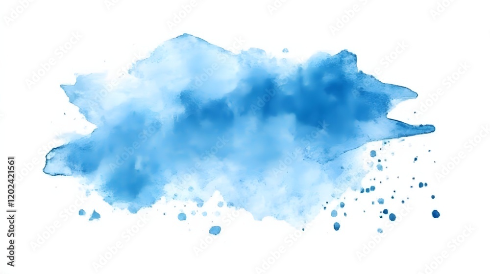 custom made wallpaper toronto digitalAbstract Blue Watercolor Wash Splashes Texture