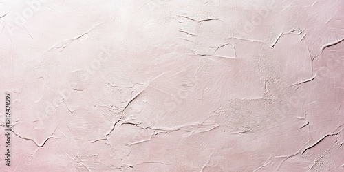 Soft pastel pink plastered wall texture with detailed abstract patterns and fine brush strokes for modern interior design or artistic backgrounds photo