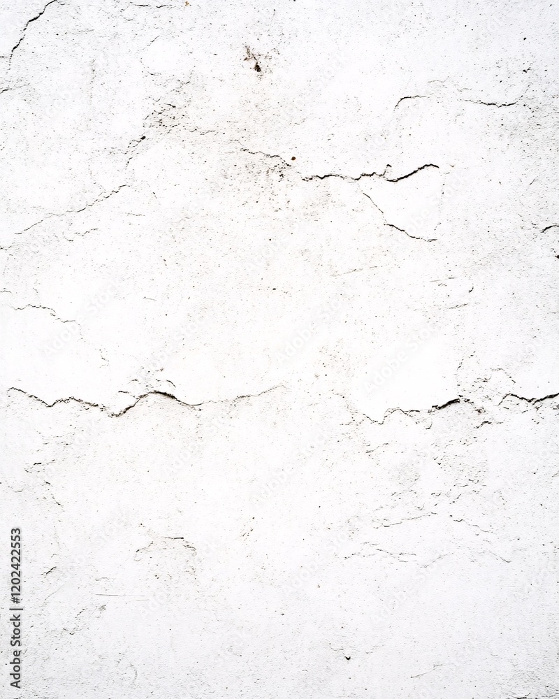 Obraz premium Cracked White Wall Texture