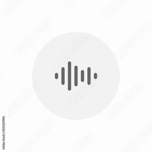 voice sound waves icon sign vector