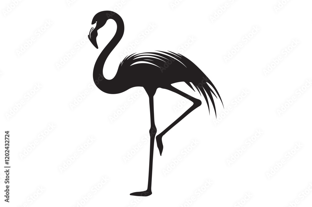 Fototapeta premium flamingo silhouette