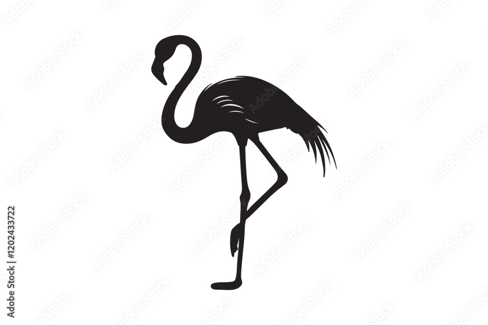Obraz premium flamingo silhouette