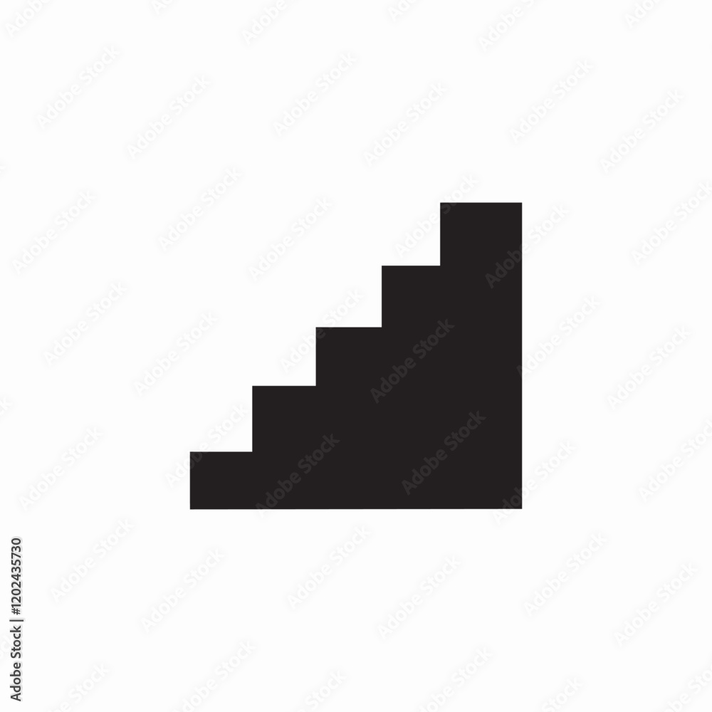 dark stair case icon sign vector dark stair case icon sign vector