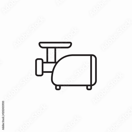 meat grinder icon sign vector