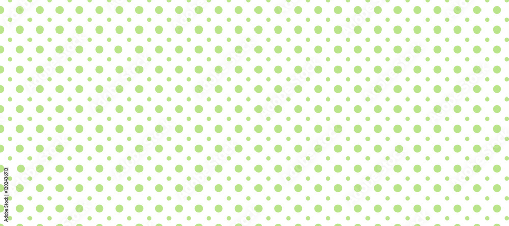 Green and white polka dots pattern background Green and white polka dots pattern background