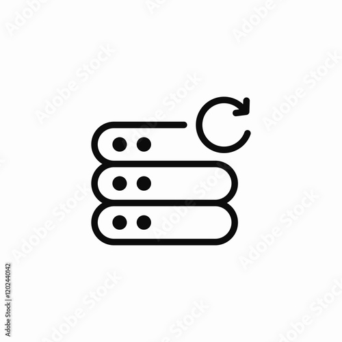 server upgrading icon sign vector