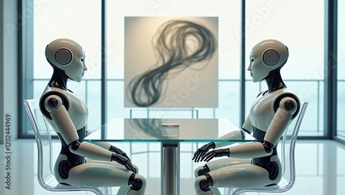Humanoid Robots and Abstract Art