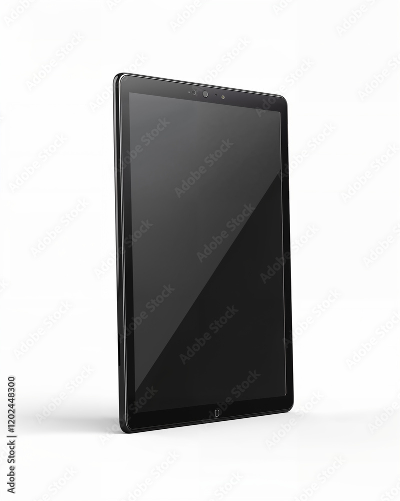 Modern tablet with sleek design showcasing technology in a minimalist setting and reflecting contemporary digital lifestyle Modern tablet with sleek design showcasing technology in a minimalist setting and reflecting contemporary digital lifestyle