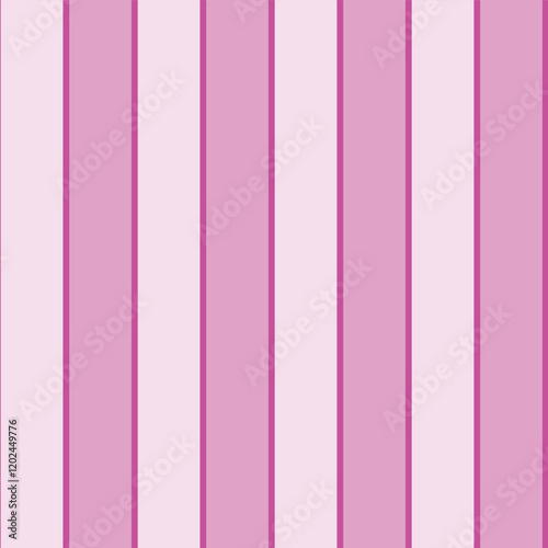 Preppy Hot Pink and Pastel Rose Vertical Stripes creating a seamless pattern print background
