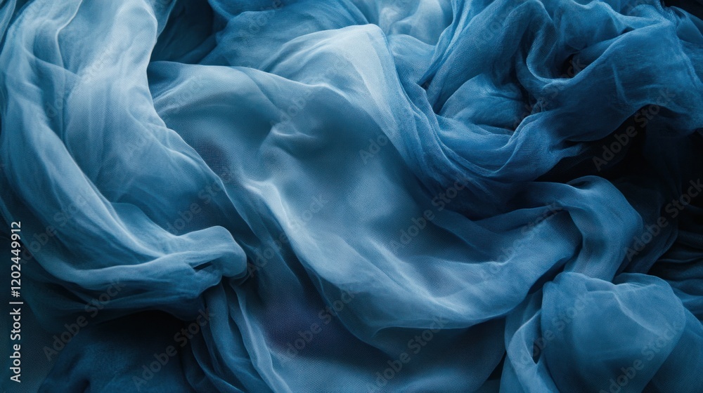 Abstract blue fabric texture with gradient color. Abstract blue fabric texture with gradient color.