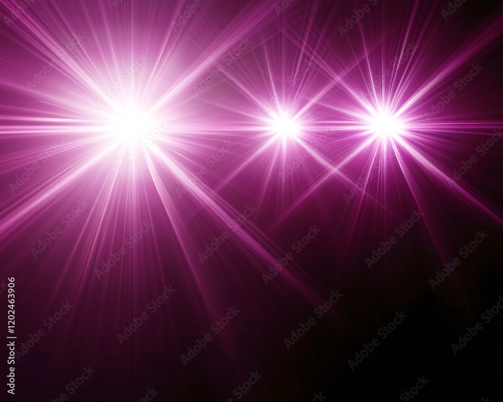 Obraz premium Abstract Purple Light Rays Background, Glowing Starburst Design