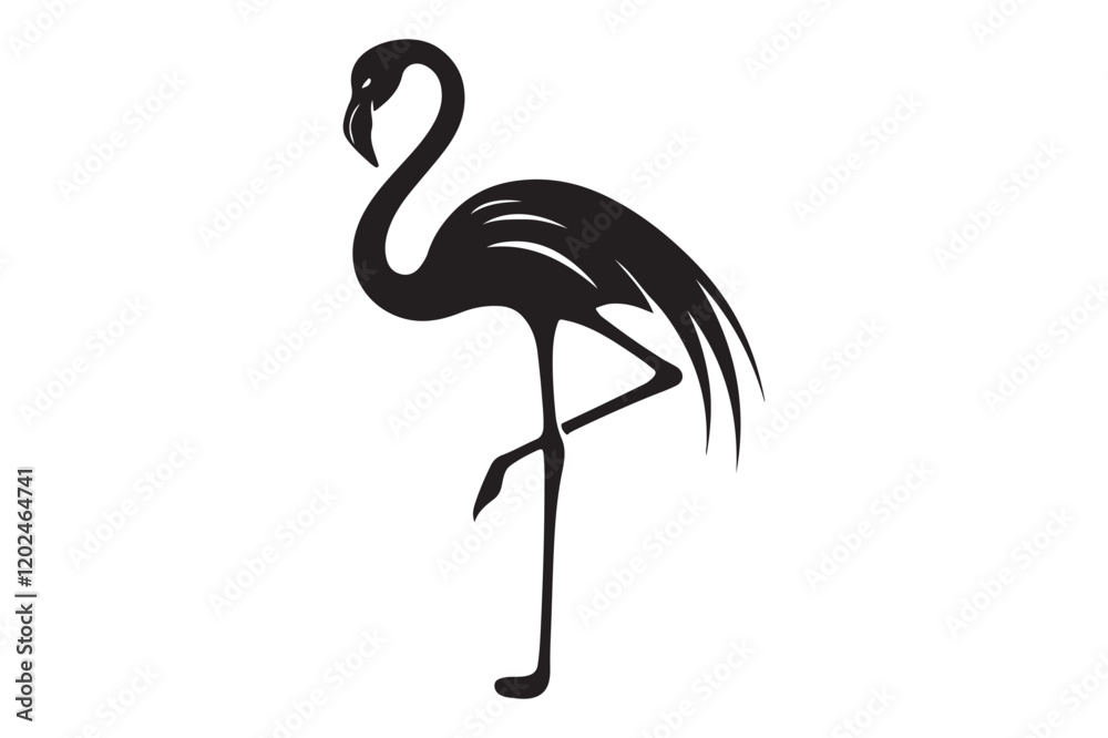 Fototapeta premium flamingo silhouette