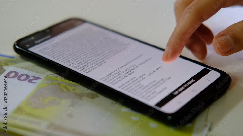 Working On Phone Screen