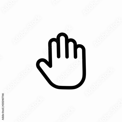 stop signal icon sign vector