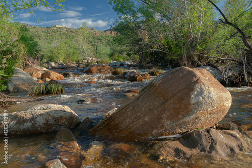 Sabino dam trail, Lower Sabino Canyon Recreation area, Tucson, Arizona photo