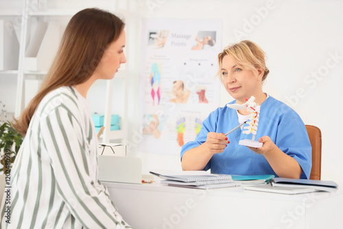 Medical professional explai...
