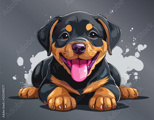 Dog Breed Australian Shepherd design, or Color sketch of the dog Cavalier King Charles Spaniel vector.