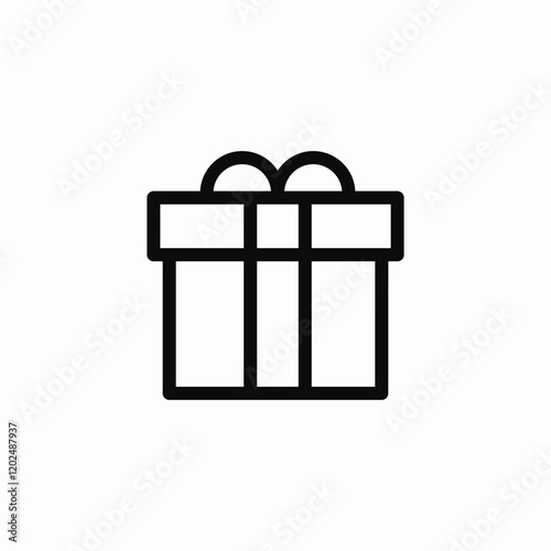 present box icon sign vector