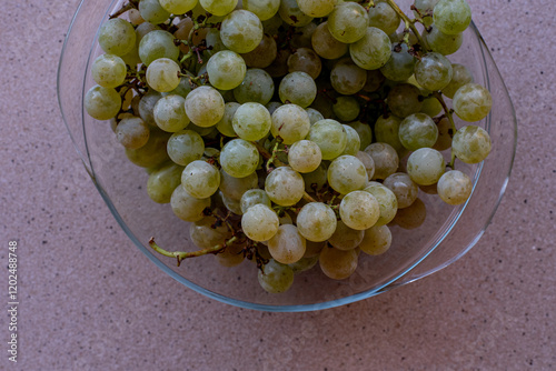 white grapes in a glass