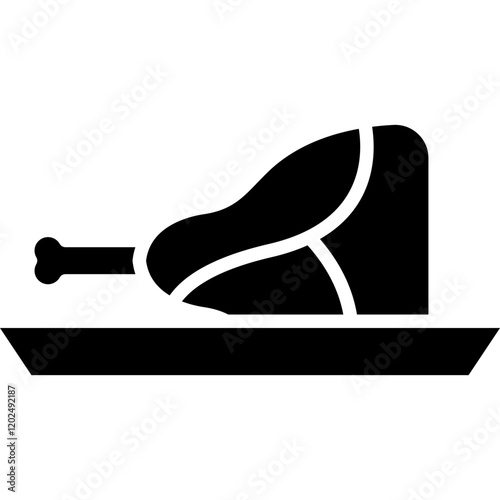 Veal Cutlet icon single vector illustration
