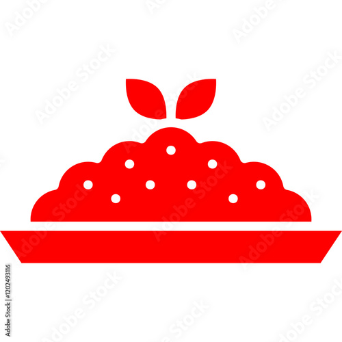 Risotto icon single vector illustration