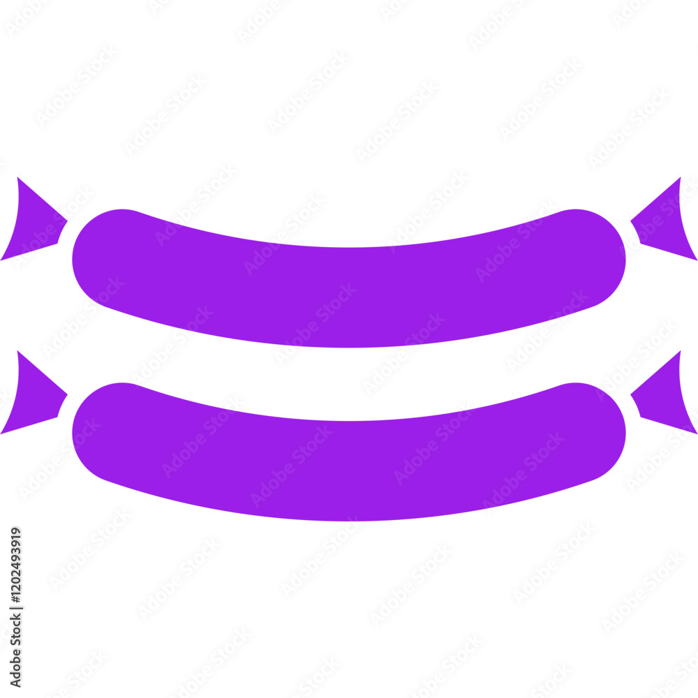 Sausages icon single vector illustration Sausages icon single vector illustration