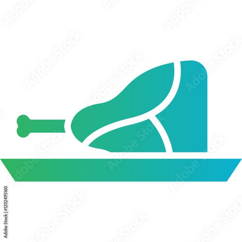 Veal Cutlet icon single vector illustration