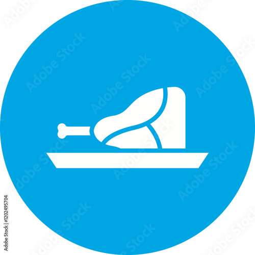 Veal Cutlet icon single vector illustration