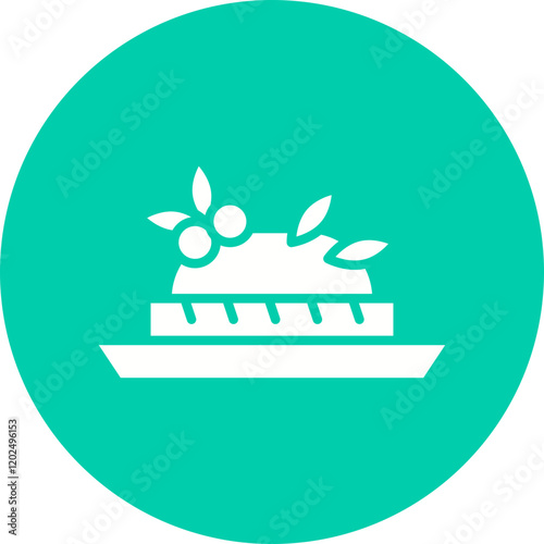 Bruschetta icon single vector illustration