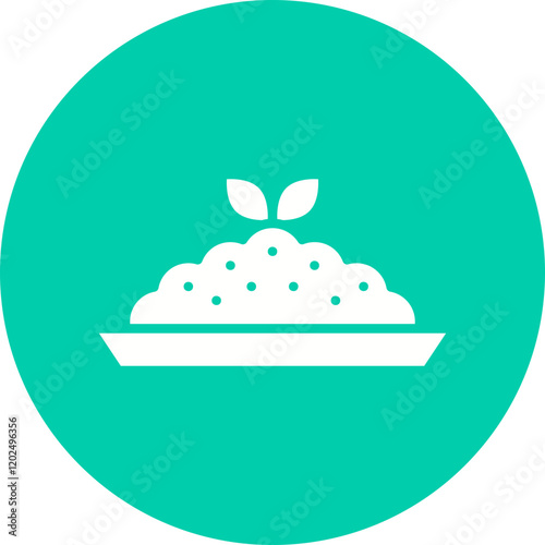 Risotto icon single vector illustration