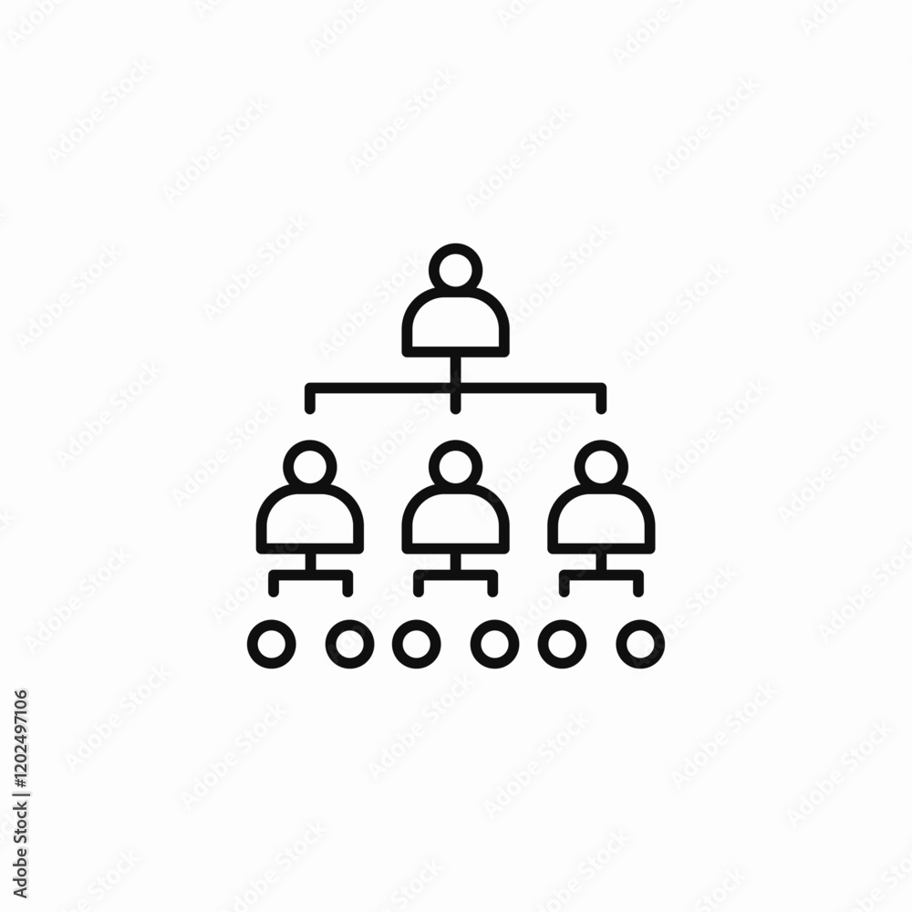 management scheme icon sign vector management scheme icon sign vector