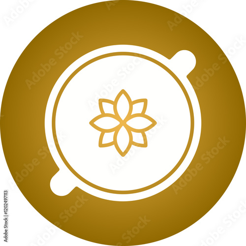 Crema Catalana icon single vector illustration