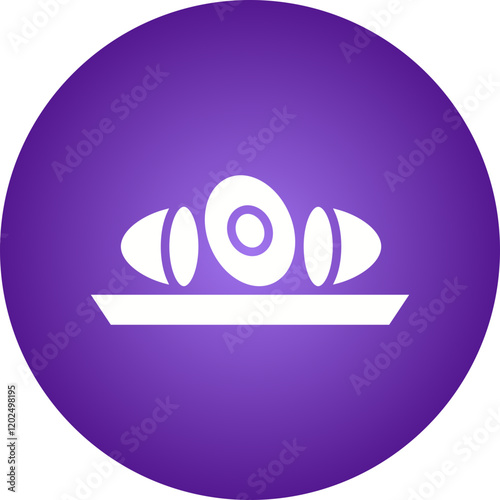 Plum Dumplings icon single vector illustration