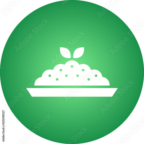 Risotto icon single vector illustration
