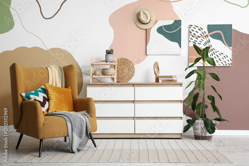 Interior of living room wit...
