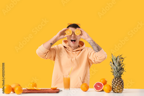 Handsome young man with fre...