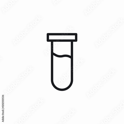 liquid test tube icon sign vector