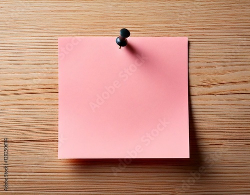 Obraz na płótnie pink note paper on wooden background w salonie