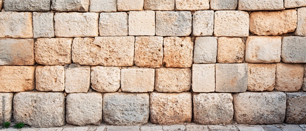 Ancient Stone Wall Texture Background Beige Brown Ancient Stone Wall Texture Background Beige Brown