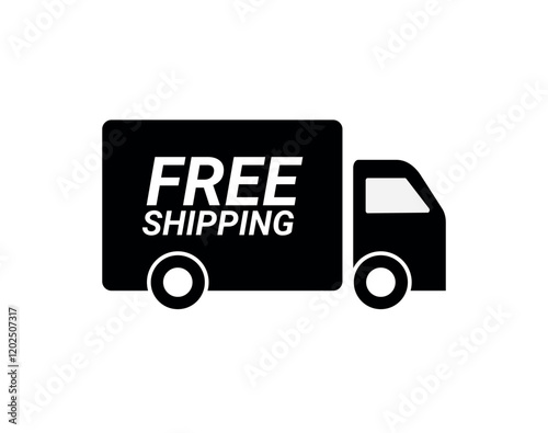 Free Shipping Delivery Truck icon - Free Delivery Graphic Design