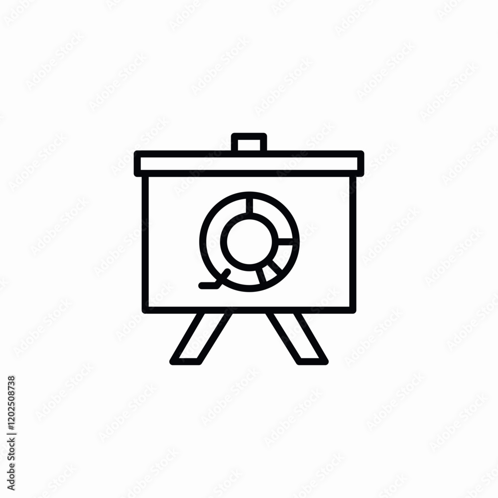 circular chart presentation icon sign vector circular chart presentation icon sign vector
