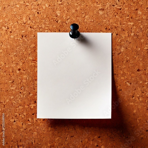 Obraz na płótnie blank white note paper on cork board w salonie