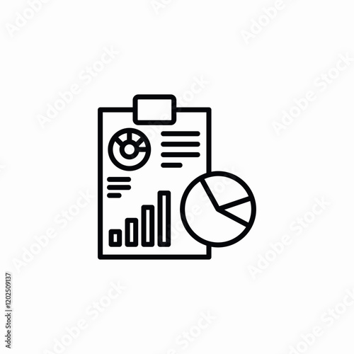 hand detailed analytics icon sign vector